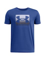 Under Armour Blue Boxed Sports T-Shirt - Image 1 of 2