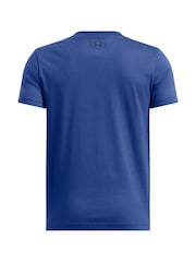 Under Armour Blue Boxed Sports T-Shirt - Image 2 of 2