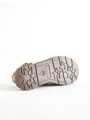 Neutral Beige Adjustable Buckle Chunky Clogs - Image 3 of 6