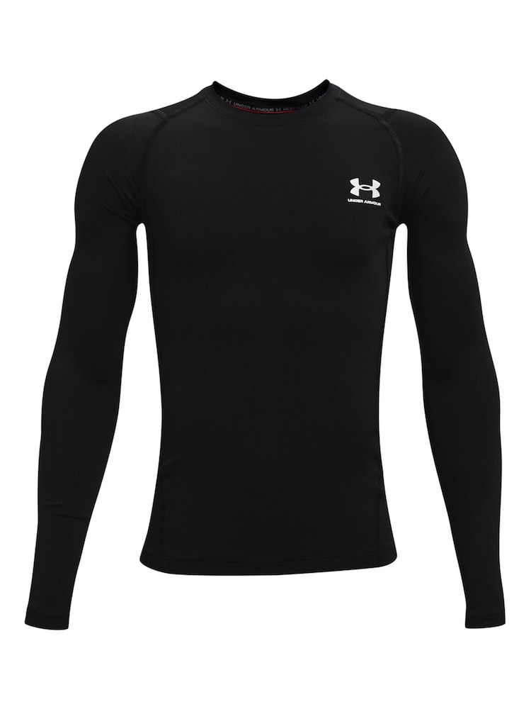 Черный - Футболка с длинным рукавом Under Armour HeatGear - Изображение 1 из 2
