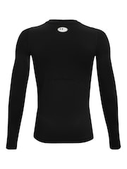 Черный - Футболка с длинным рукавом Under Armour HeatGear - Изображение 2 из 2