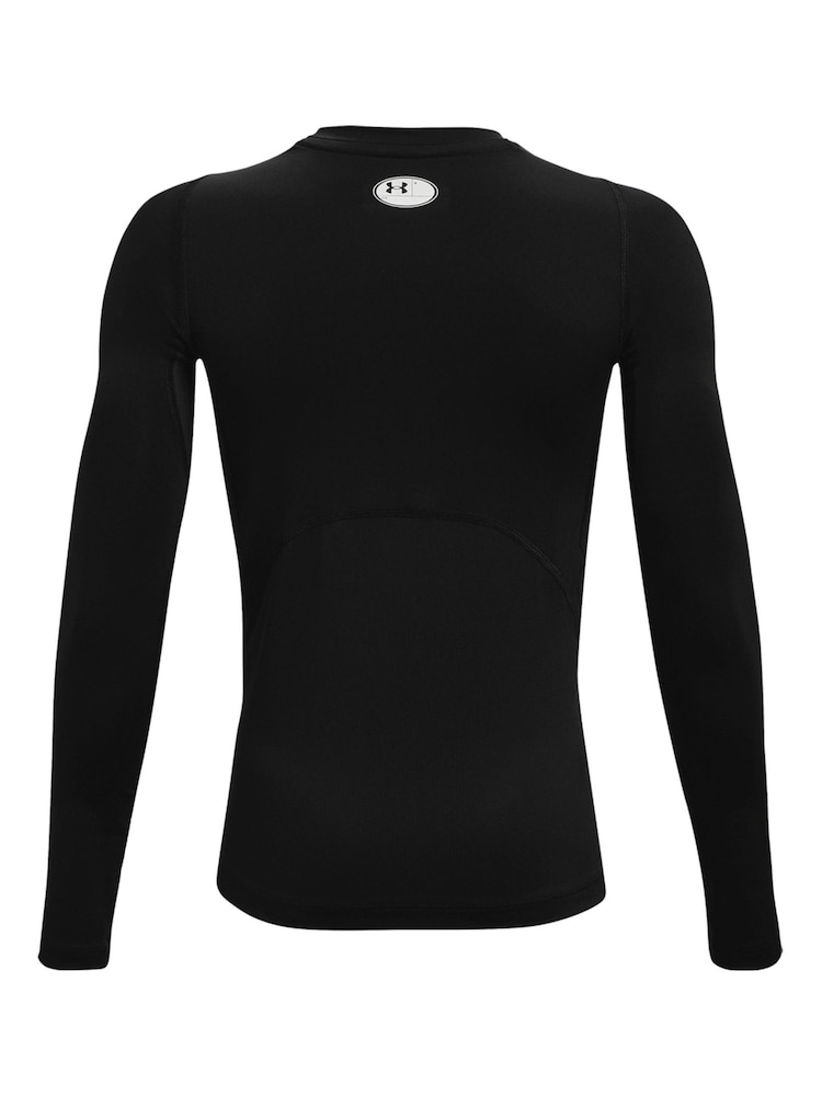 Черный - Футболка с длинным рукавом Under Armour HeatGear - Изображение 2 из 2