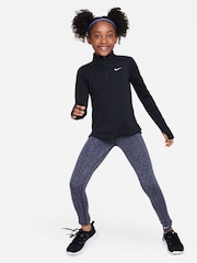Čierna - Nike Dri-FIT Long Sleeve Half Zip Top - Obrázok 6 z 6