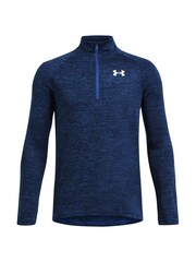 Under Armour Blue Youth Tech 2.0 1/2 Zip 100% Cotton Sweatshirt - Image 1 of 3