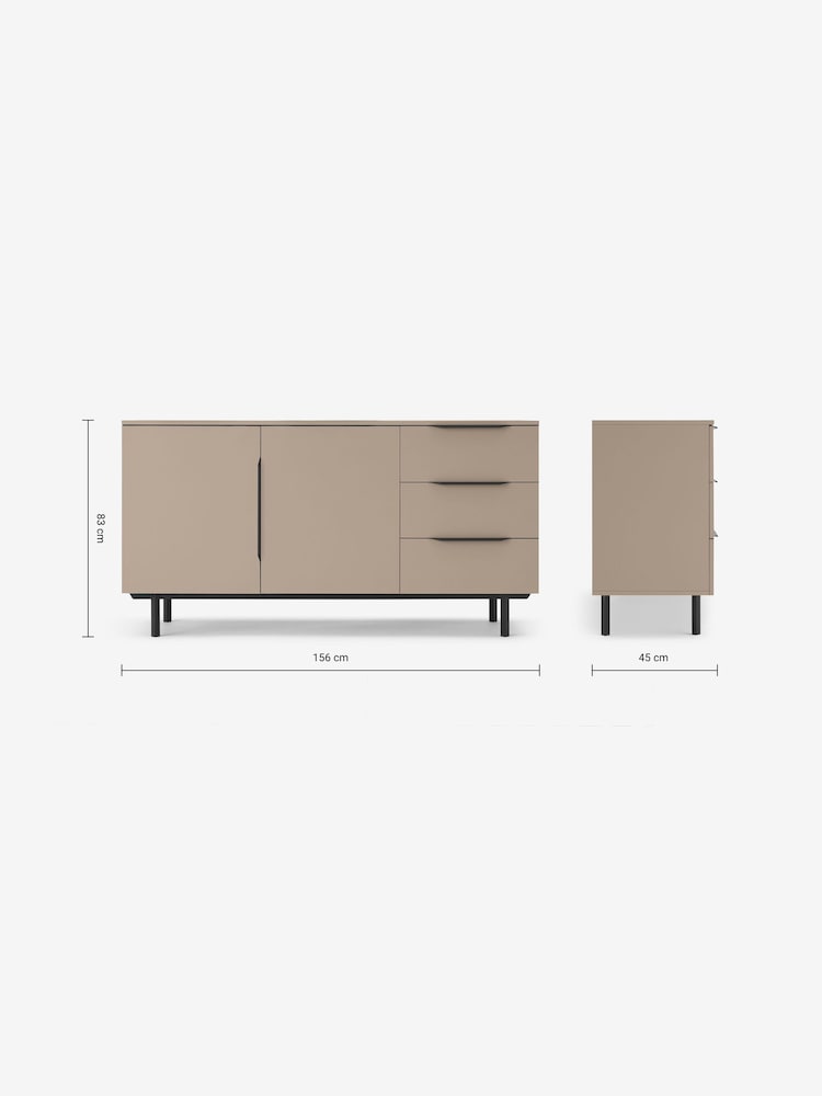 MADE.COM Cappuccino Damien Large Sideboard - Image 3 of 3