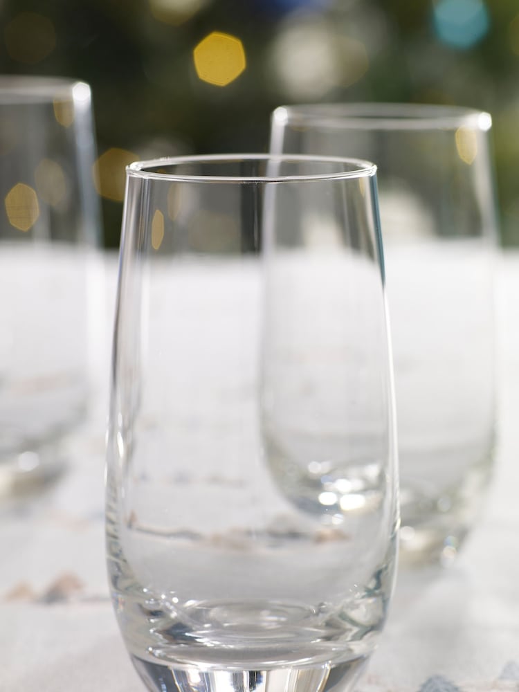 Clear Nova Tumbler Glasses Set of 4 Tall Tumbler Glasses - Image 2 of 5