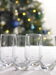 Clear Nova Tumbler Glasses Set of 4 Tall Tumbler Glasses - Image 3 of 5