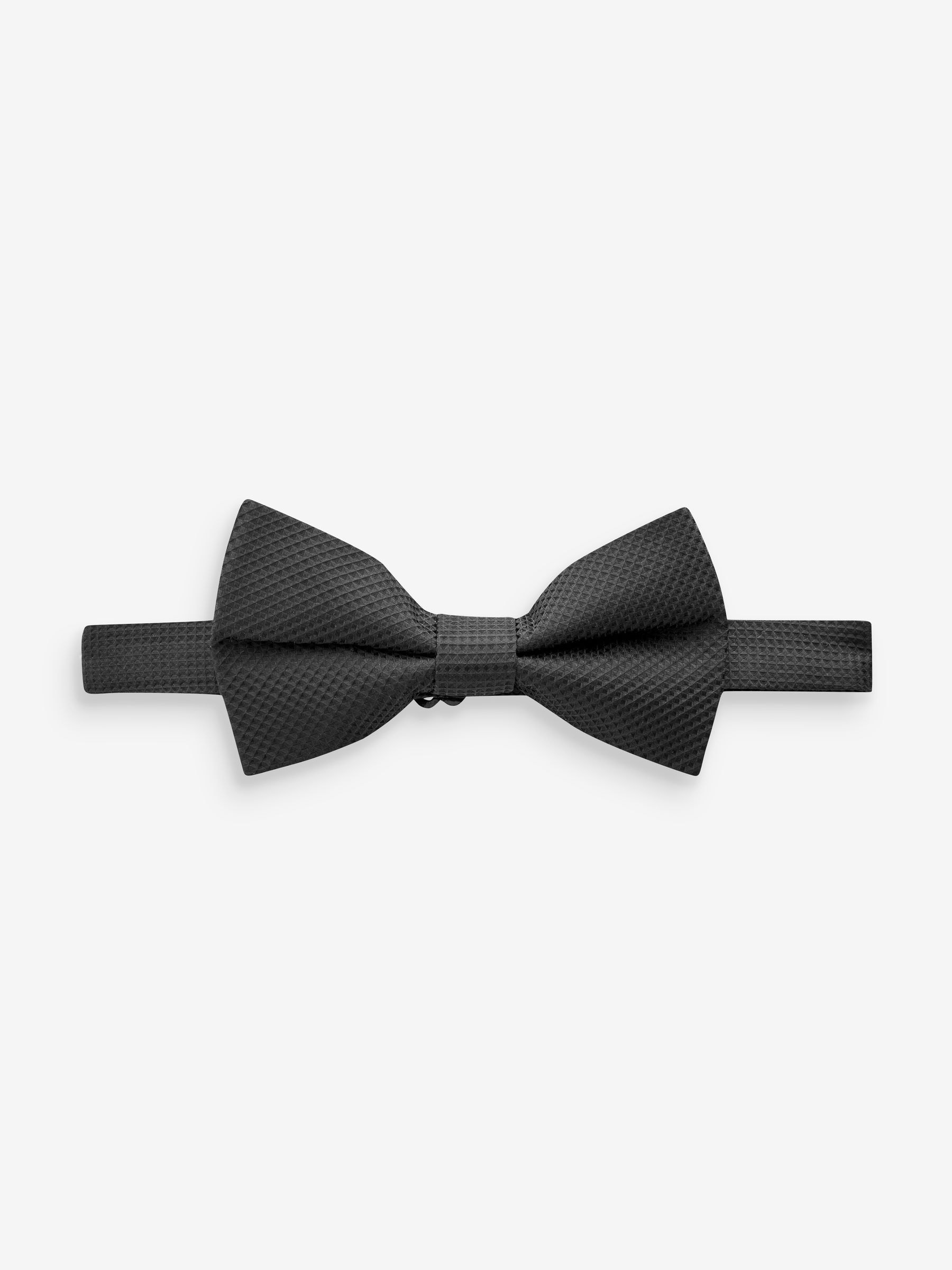 Buy Black Textured Bow Tie from Next USA