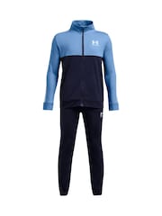 Azul - Chándal de punto colour block de niño de Under Armour - Imagen 1 de 3