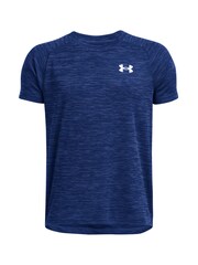 Under Armour Blue Tech Textured T-Shirt - Image 1 of 3