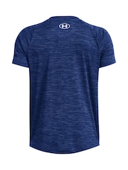 Under Armour Blue Tech Textured T-Shirt - Image 2 of 3