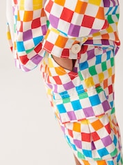 Little Bird by Jools Oliver Multi 100% Cotton Checkerboard Shacket - Image 13 of 20