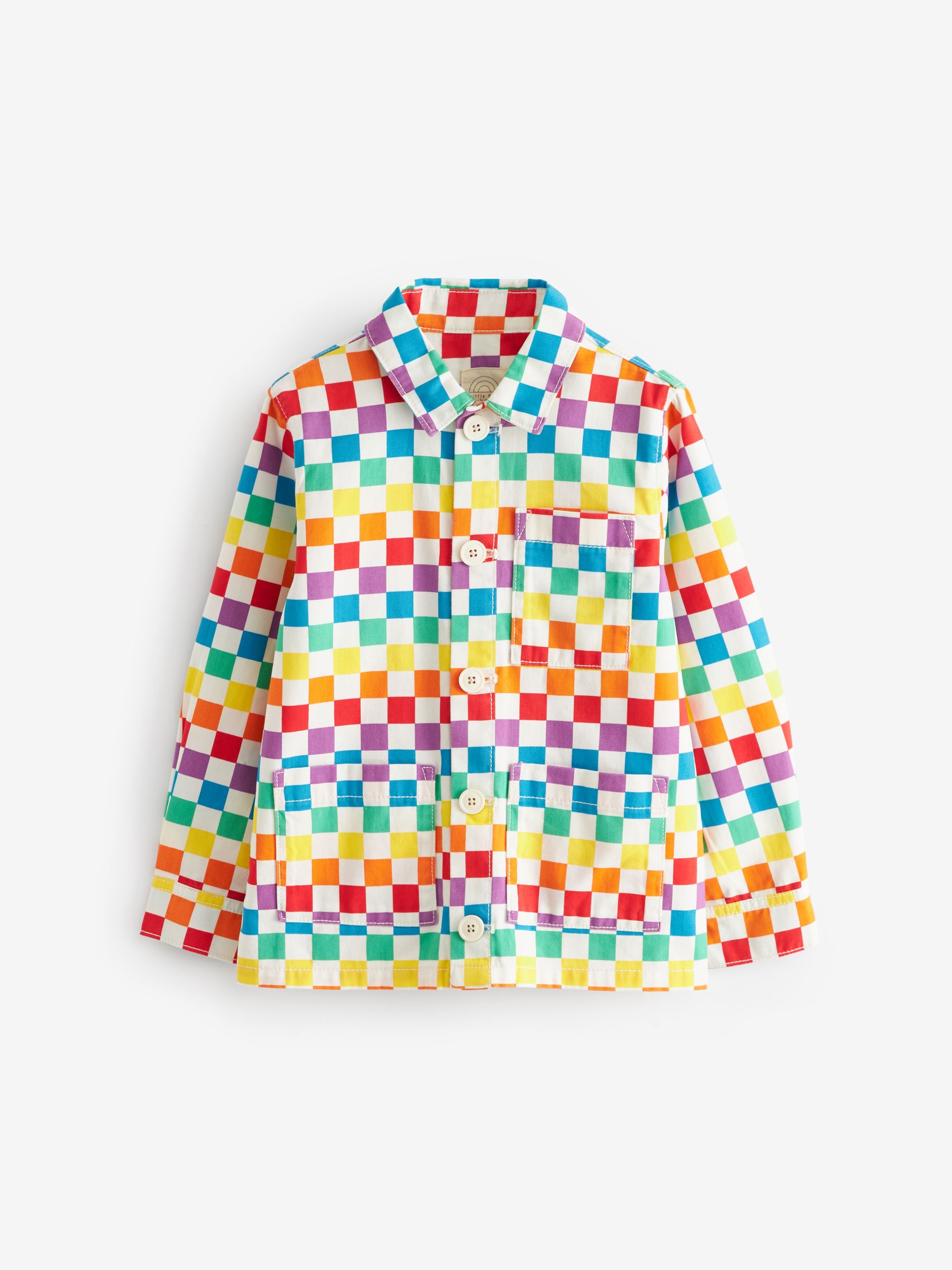 Rainbow checkerboard jacket best sale