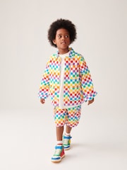 Little Bird by Jools Oliver Multi 100% Cotton Checkerboard Shacket - Image 4 of 20