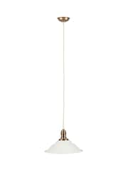 Pacific Gold Macchiato Metal Cafe Ceiling Light Pendant - Image 2 of 2