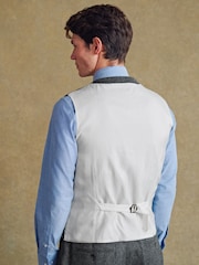 Barbour® Grey Herringbone Waistcoat - Image 4 of 13