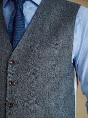Barbour® Grey Herringbone Waistcoat - Image 5 of 13
