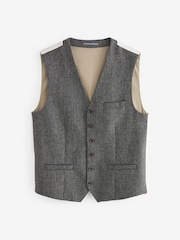 Barbour® Grey Herringbone Waistcoat - Image 6 of 13