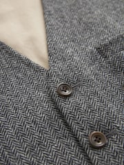 Barbour® Grey Herringbone Waistcoat - Image 8 of 13
