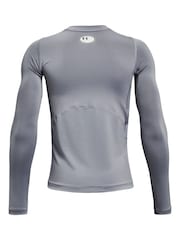 Under Armour Grey Heat Gear Long Sleeve T-Shirt - Image 2 of 2