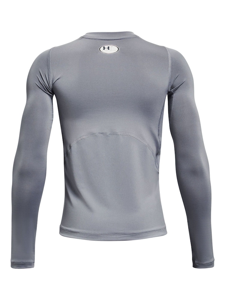 Under Armour Grey Heat Gear Long Sleeve T-Shirt - Image 2 of 2