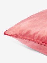 Coral Pink 59 x 59cm Matte Velvet Cushion - Image 4 of 4