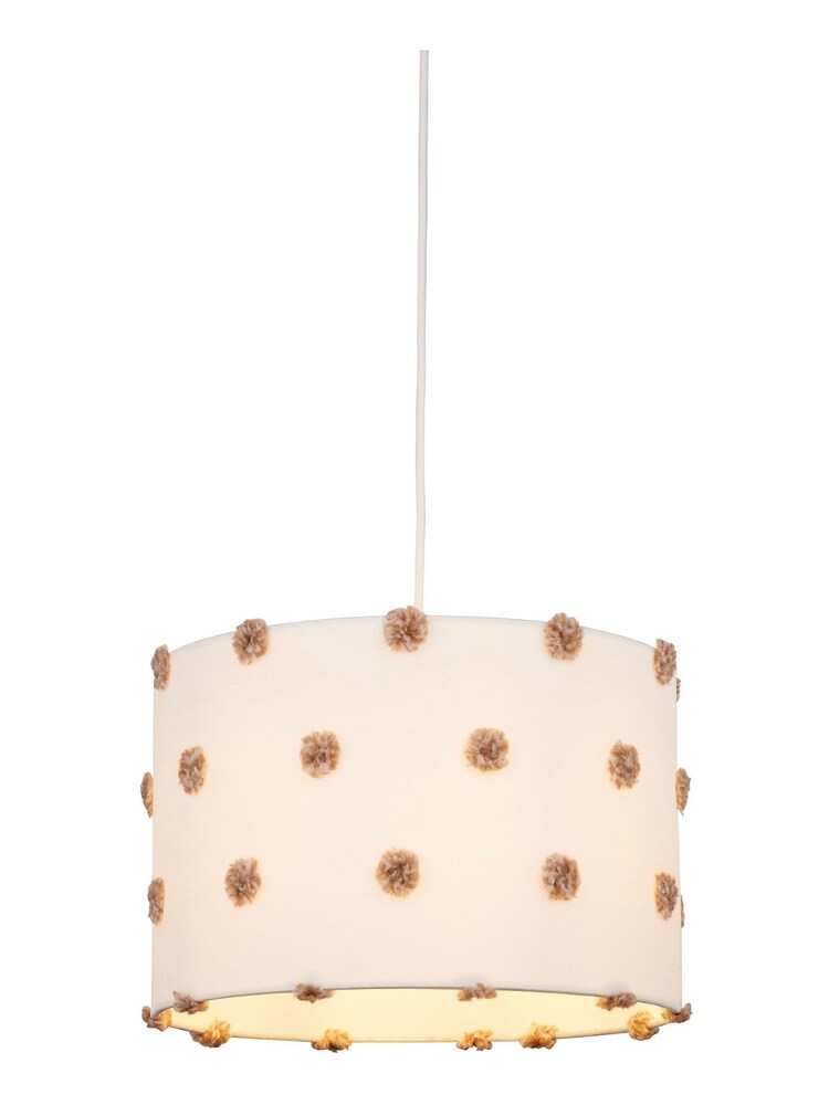 Searchlight Grey Jan Pom Pom Shade - Image 2 of 4
