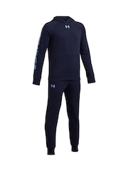 Under Armour Blue Rival Fleece Tracksuit - Image 3 of 3