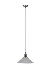 Pacific Grey Macchiato Metal Cafe Ceiling Light Pendant - Image 2 of 2