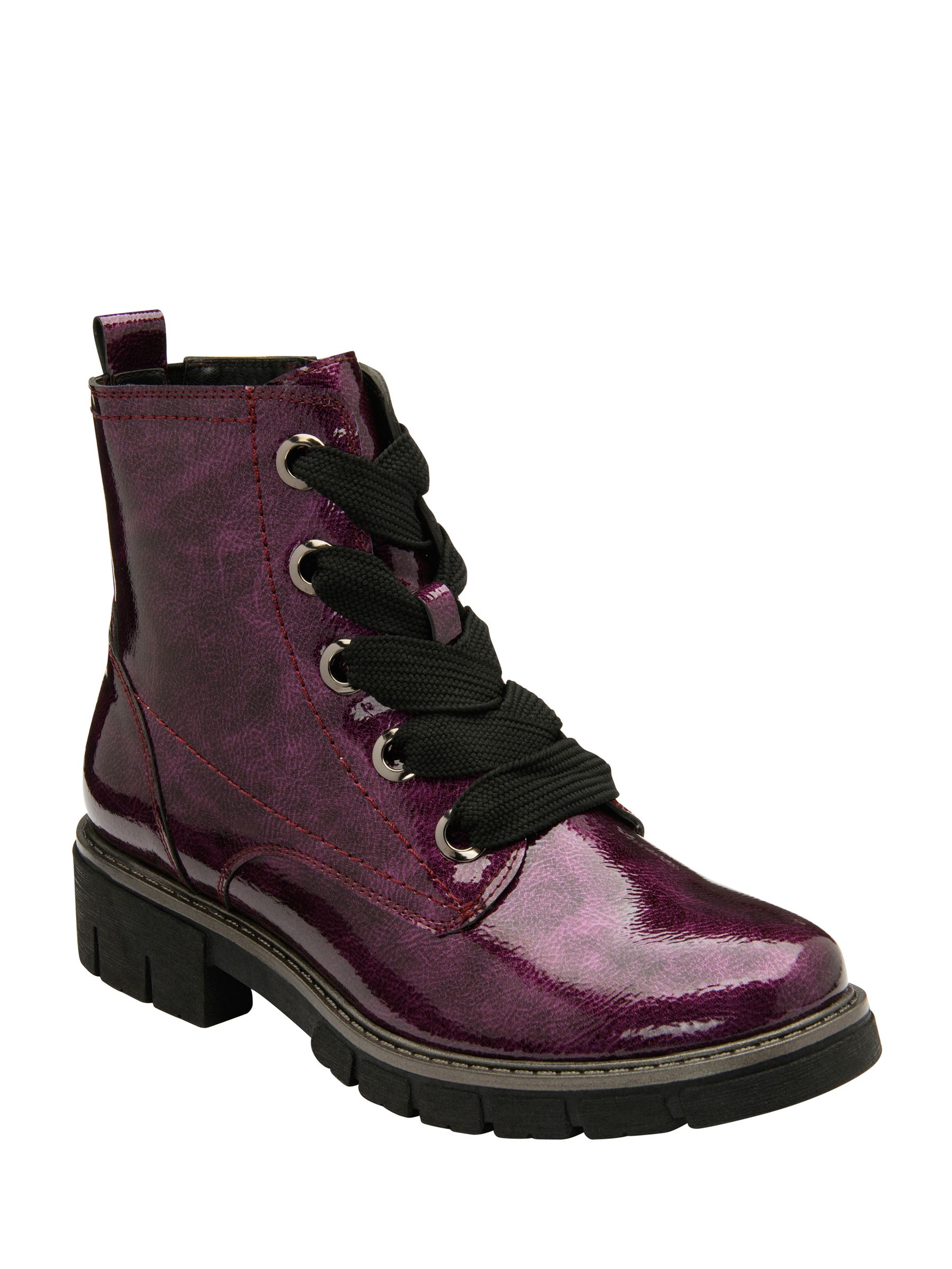 Buy Lotus Purple Patent Lace Up Ankle Boots from the Next UK online shop
