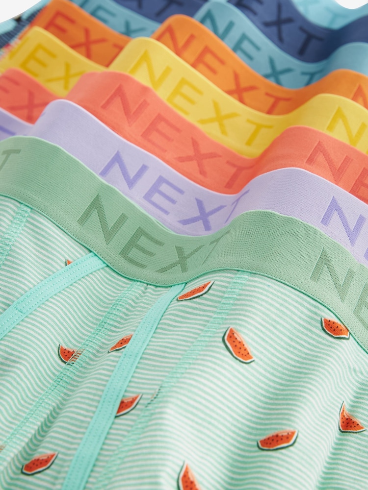 Bright Pastel Summer Print A-Front Boxers 8 Pack - Image 10 of 10 Bright Pastel Summer Print A-Front Boxers 8 Pack - Image 10 of 10