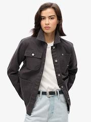 Superdry Blackboard 100% Cotton Emb Chore Jacket - Image 1 of 6
