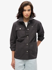 Superdry Blackboard 100% Cotton Emb Chore Jacket - Image 3 of 6