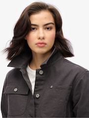 Superdry Blackboard 100% Cotton Emb Chore Jacket - Image 4 of 6