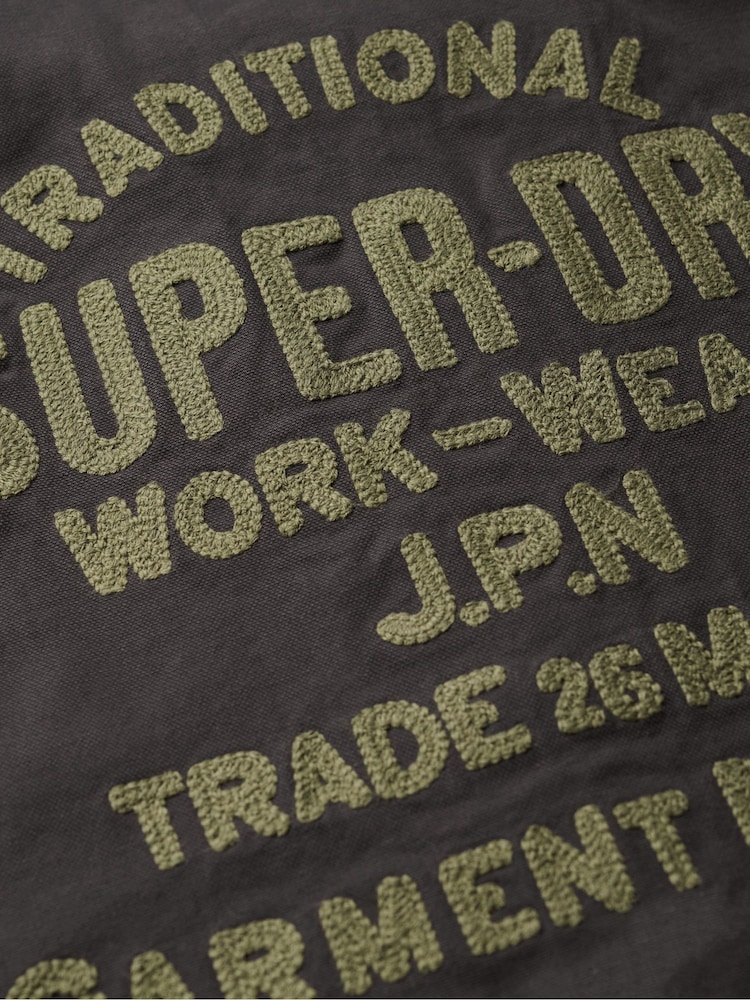 Superdry Blackboard 100% Cotton Emb Chore Jacket - Image 6 of 6