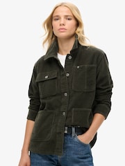 Superdry Army Khaki 100% Cotton Corduroy Chore Jacket - Image 2 of 6
