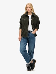 Superdry Army Khaki 100% Cotton Corduroy Chore Jacket - Image 3 of 6