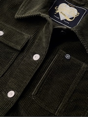 Superdry Army Khaki 100% Cotton Corduroy Chore Jacket - Image 6 of 6