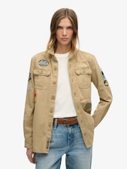 Klassisches hellbraun - Superdry Scout langärmeliges Hemd aus 100 % Baumwolle - Bild 1 von 5