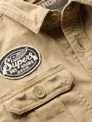 Klassisches hellbraun - Superdry Scout langärmeliges Hemd aus 100 % Baumwolle - Bild 5 von 5