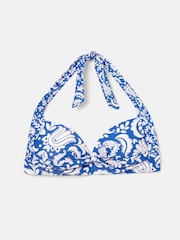 Joules Jasmine Blue Mosaic Bikini Top - Image 1 of 1