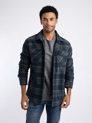 블루 - Weird Fish Tyburn Check Fleece Jacket - 7의 이미지 2