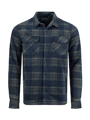 블루 - Weird Fish Tyburn Check Fleece Jacket - 7의 이미지 6