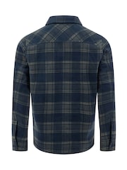 블루 - Weird Fish Tyburn Check Fleece Jacket - 7의 이미지 7