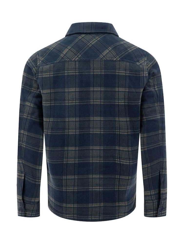 블루 - Weird Fish Tyburn Check Fleece Jacket - 7의 이미지 7