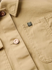 Superdry Canyon Beige 100% Cotton Emb Chore Jacket - Image 6 of 6
