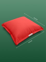Slumberdown Orange Unwind Outside Outdoor Floor Cushion - Image 6 of 9
