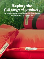 Slumberdown Orange Unwind Outside Outdoor Floor Cushion - Image 7 of 9