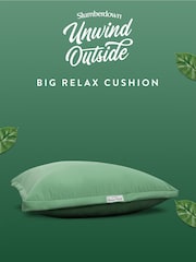 Slumberdown Green Unwind Outside Outdoor Floor Cushion - Image 8 of 9