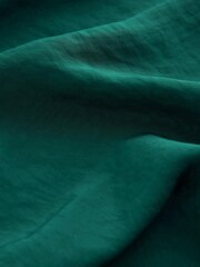 Green Puff Sleeve V-Neck Blouse - Image 5 of 5